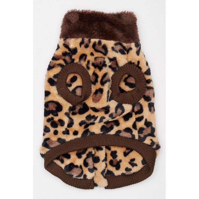 Cheetah Butter Fleece Dog Vest