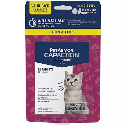 PetArmor CapAction Oral Flea Treatment for Cats - Purrfect Pet Kingdom