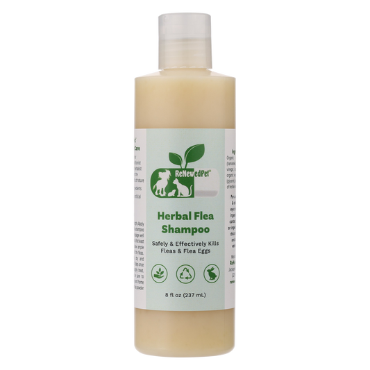 Organic Herbal Dog Shampoo for Natural Flea Relief 16oz Bo