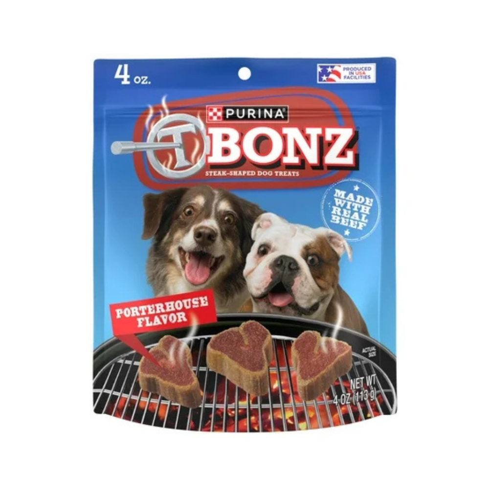 Purina T - Bonz Porterhouse Flavor Dog Treats (4oz) - Pedigree Dog Food - Farmacias Savia - Default Title - 11132100049