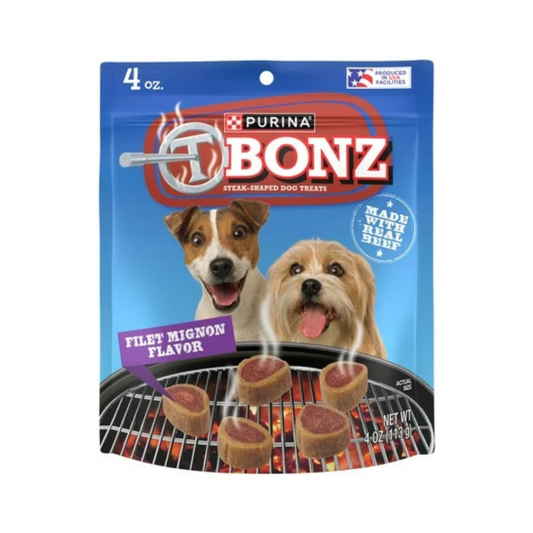 Purina T - Bonz Filet Mignon Flavor Dog Treats (4oz) - Purina Dog Food - Farmacias Savia - Default Title - 11132100100