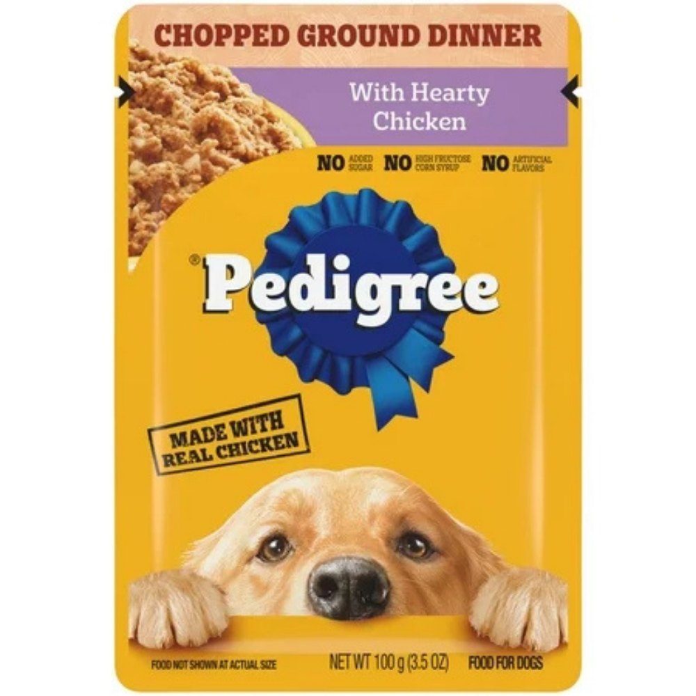 Pedigree Chopped Ground Dinner With Hearty Chicken (3.5oz) - Pedigree Dog Food - Farmacias Savia - Default Title - 23100118017