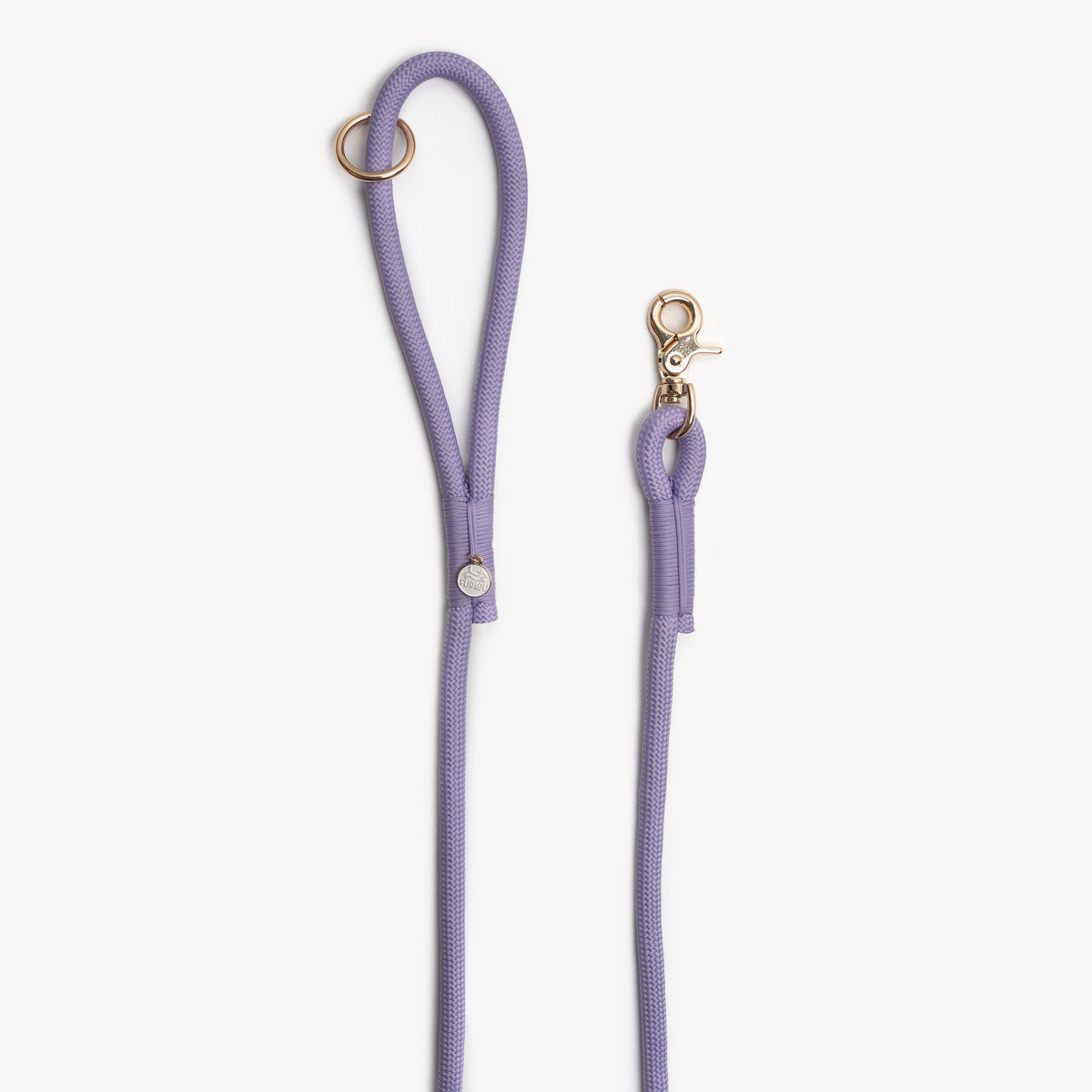 Dog Toys 'Lavender' Braided Rope Leash Premium Pet Supply - detail view