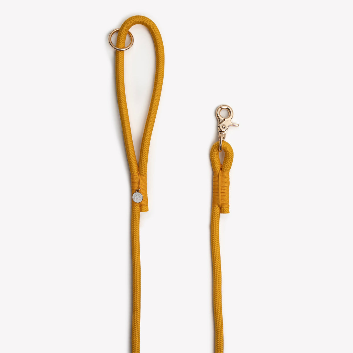 Dog Toys 'Yellow' Braided Rope Leash Premium Pet Supply - detail view