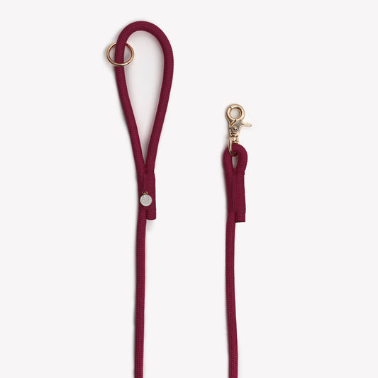 'Bordeaux' - Braided Rope Leash Dog Leash | Purrfect Pet Kingdom