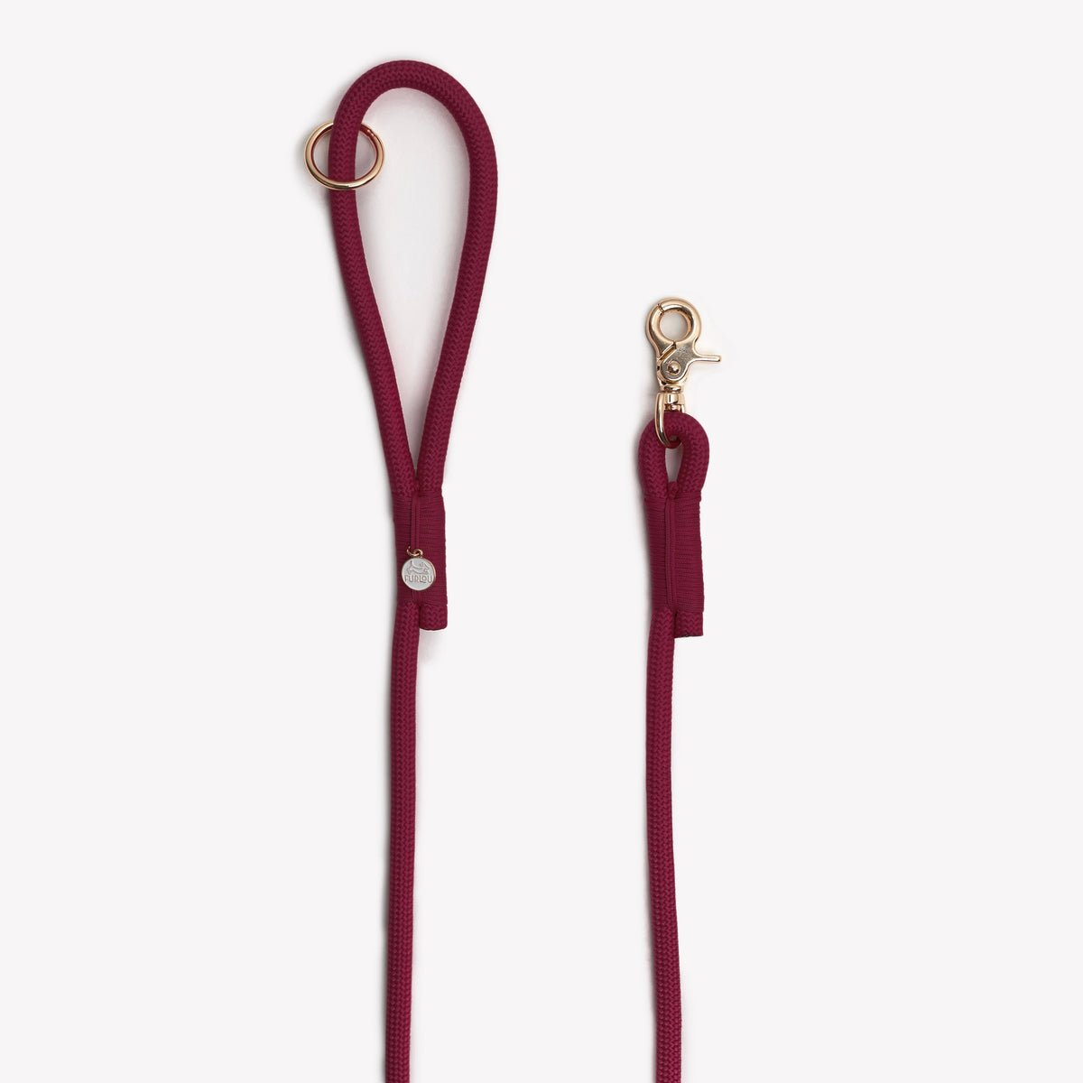 Dog Toys 'Bordeaux' Braided Rope Leash Premium Pet Supply - detail view