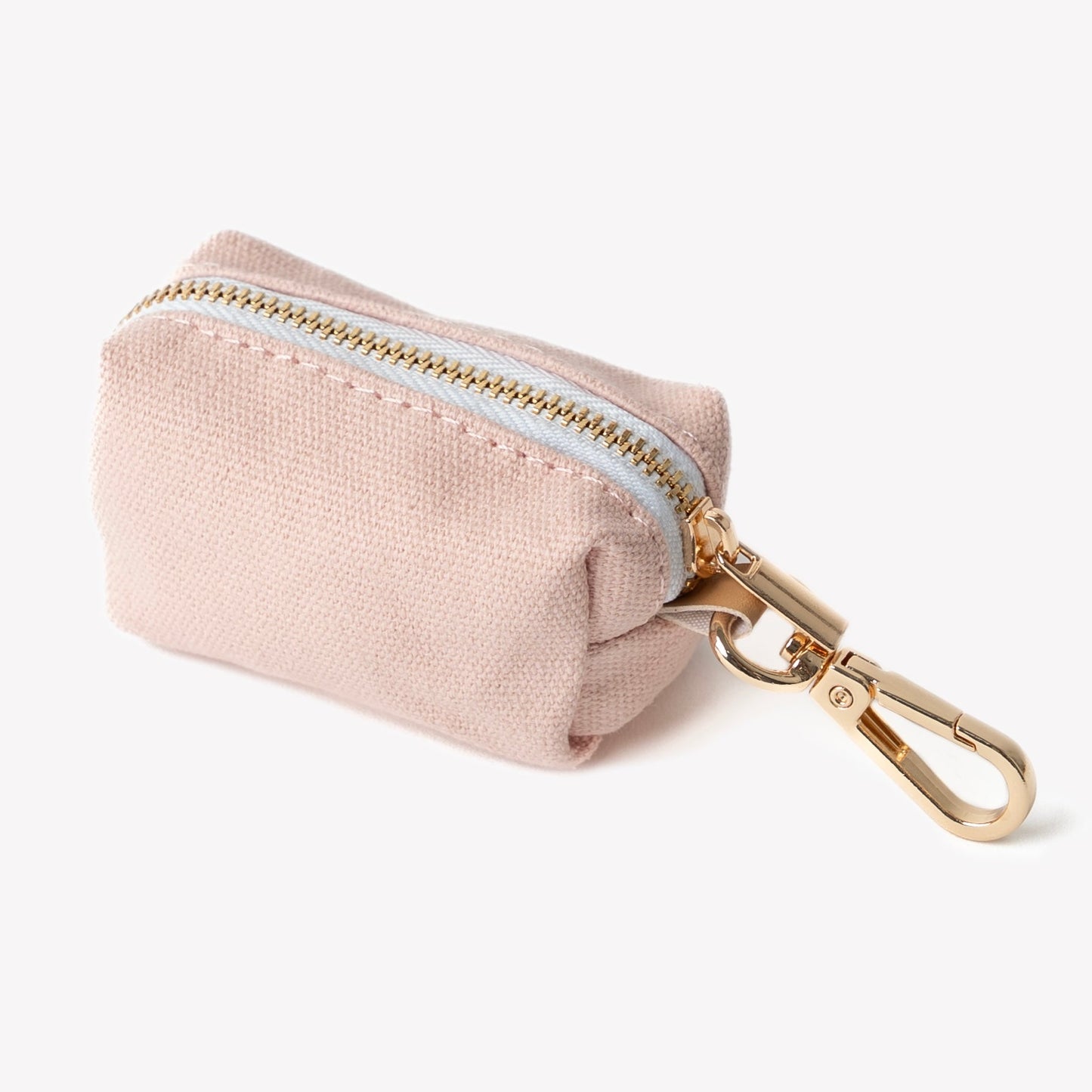 Poop Bag Holder - Baby Pink Durable Canvas Waste Dispenser