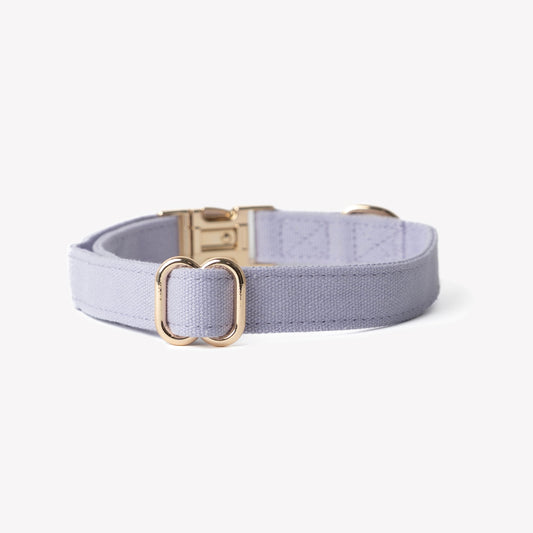 Dog Collars 'Lavender' Canvas Dog Collar Premium Pet Supply - detail view