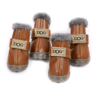 Dog Snow Boots Waterproof Fleece Lined Warm Winter 🥾