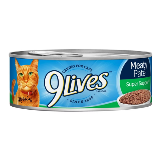9Lives Meaty Paté Super Supper Wet Cat Food (5.5oz) - 9Lives Cat Food - Farmacias Savia - Default Title - 79100003273