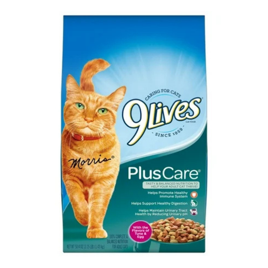 9Lives Plus Care Dry Cat Food (3.15 lb. Bag) - 9Lives Cat Food - Farmacias Savia - Default Title - 79100514175