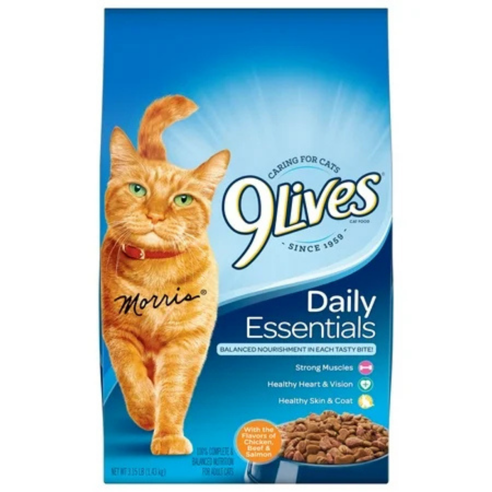 9Lives Daily Essentials Dry Cat Food (3.15lbs) - 9Lives Cat Food - Farmacias Savia - Default Title - 79100581221