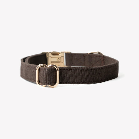 'Brown' - Canvas Dog Collar - Purrfect Pet Kingdom