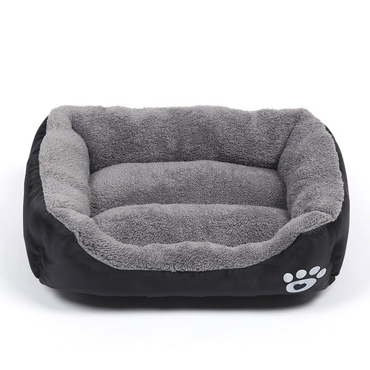 New, soft, and cozy fleece pet bed. Waterproof bottom. Suitable for small, medium & large pets. Keeps pets warm. - Purrfect Pet Kingdom