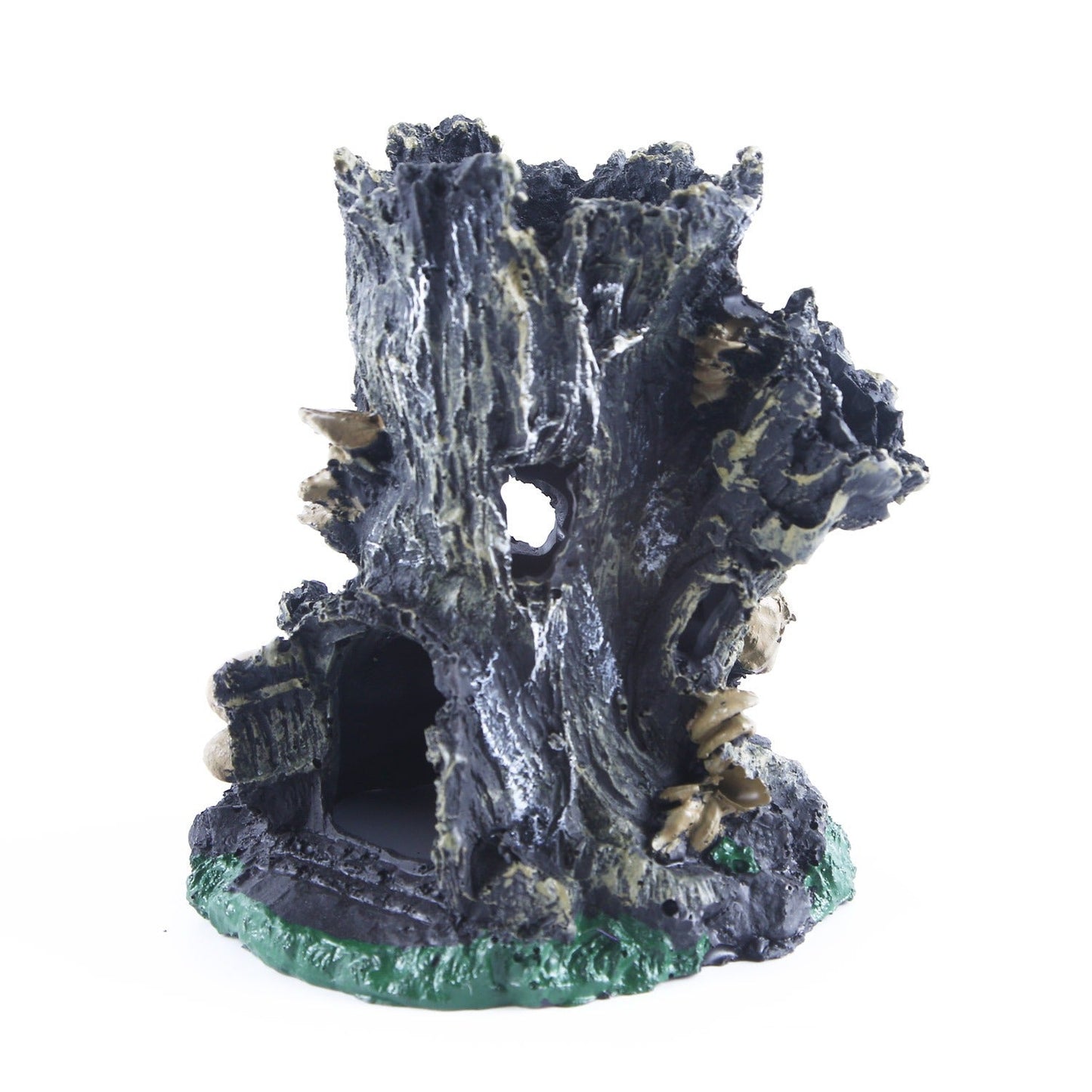 Fish tank pet shelter lizard house tree stump ornaments
