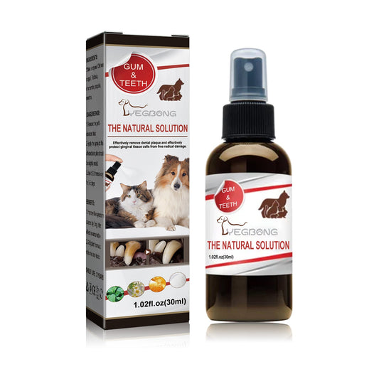 Pet Dental Spray - Teeth Cleaning & Tartar Removal for Pets