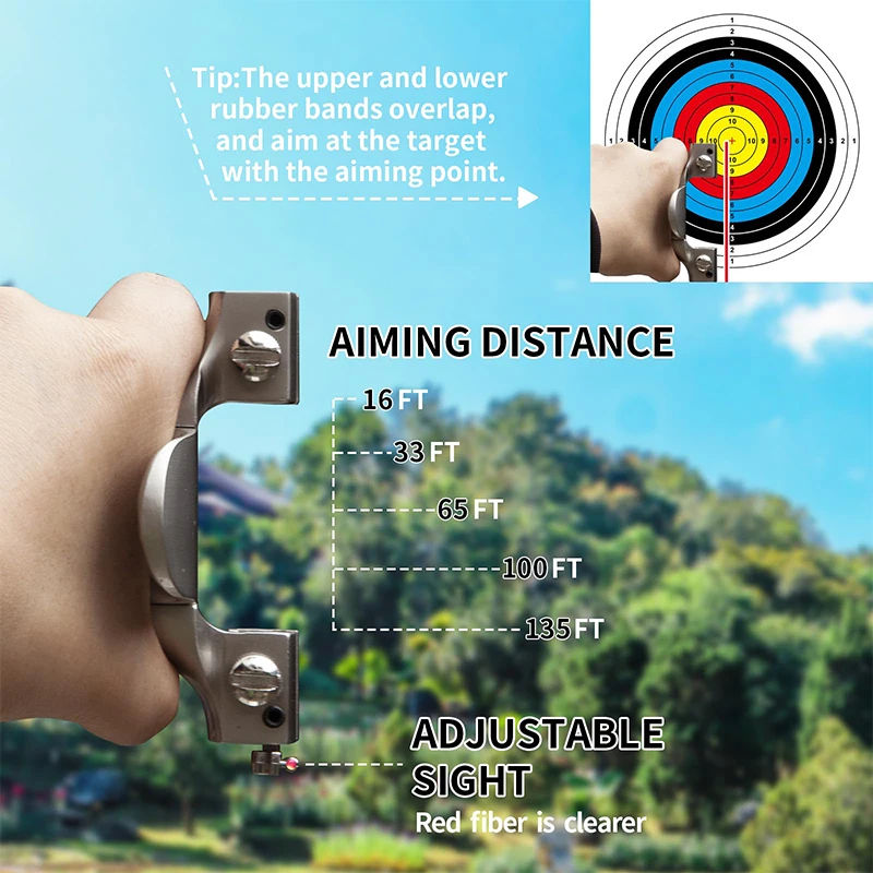 Titanium Alloy Slingsshot Integrated Clip Extended Hand Guard Cover Outdoor Hunting And Shooting Competitive Slingshot - Purrfect Pet Kingdom