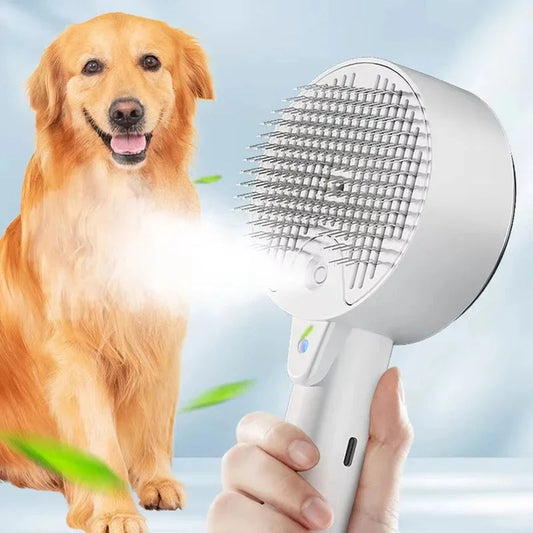 Pet Spray Massage Comb for Cats and Dogs with Electric Spray