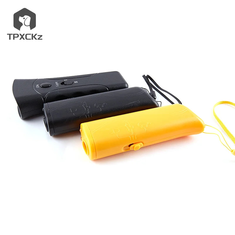 1PC Pet Dog Repeller Anti Barking Stop Bark Training Device Trainer LED Ultrasonic Anti Barking Ultrasonic Without Battery