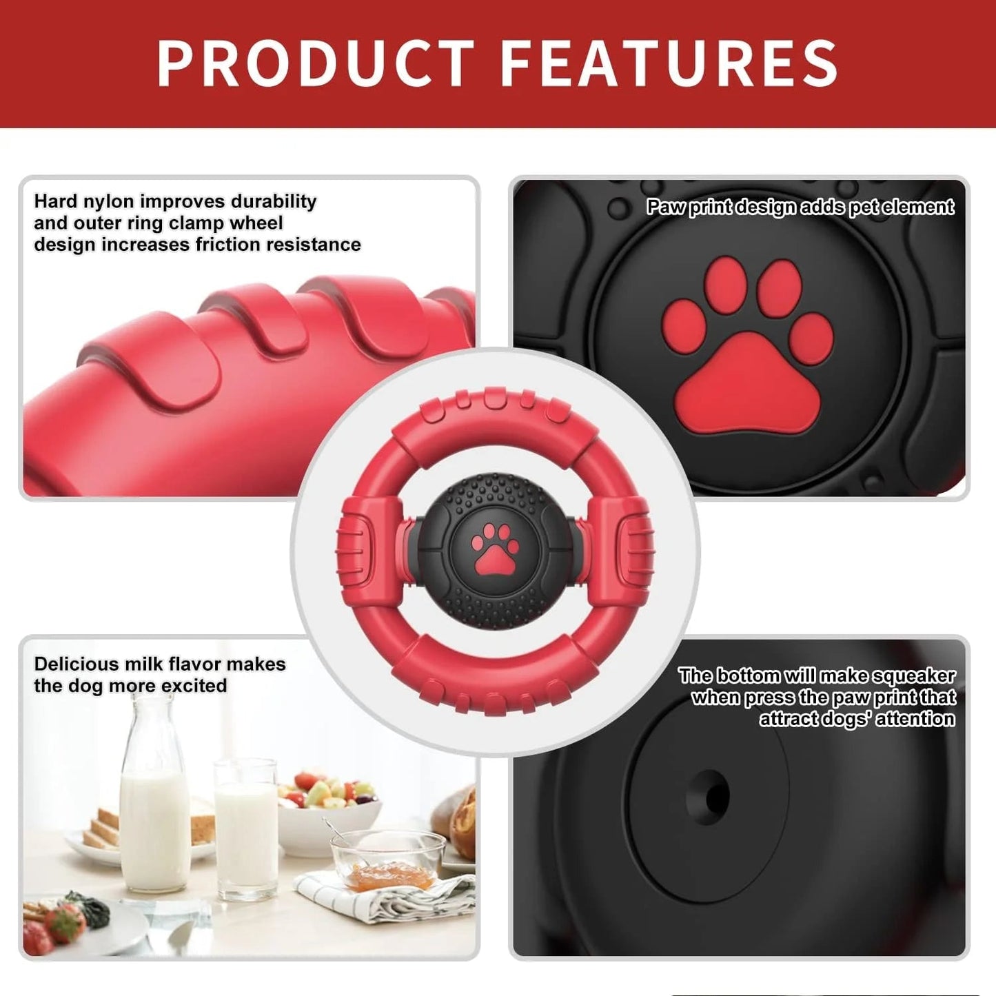 Dog Chew Toys For Aggressive Chewers Indestructible 🦴
