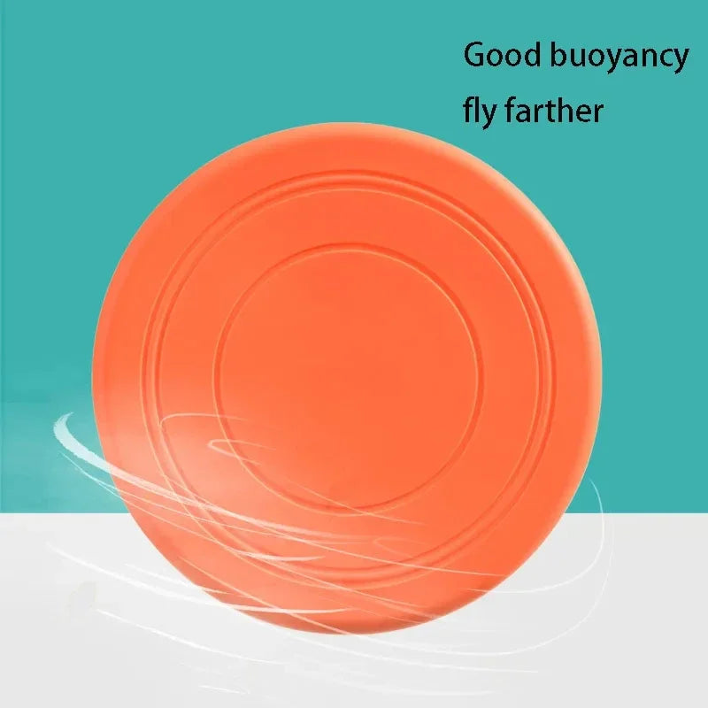1pcs Funny Silicone Flying Saucer Dog Cat Toy Dog Game Flying Discs Resistant Chew Puppy Training Interactive Pet Supplies