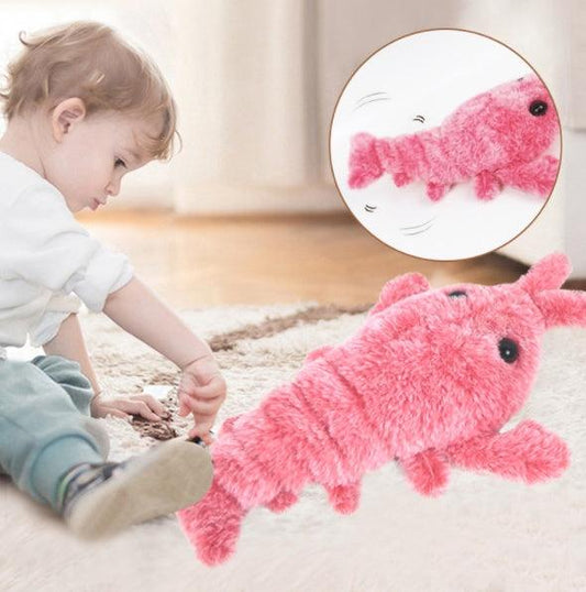 Interactive Lobster Plush Cat Toy