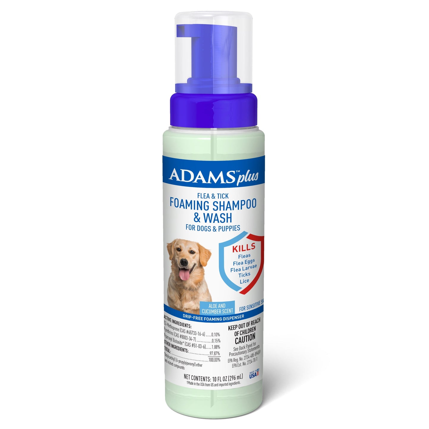 Flea And Tick Shampoo Dogs Foaming Wash 2 Pack ๐