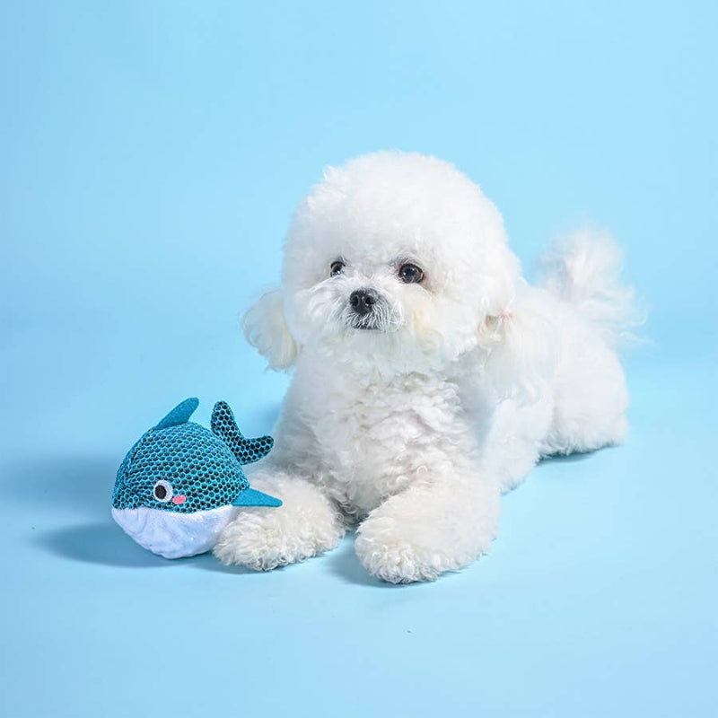 Ocean Pals Blue Dolphin Ball Dog Toy