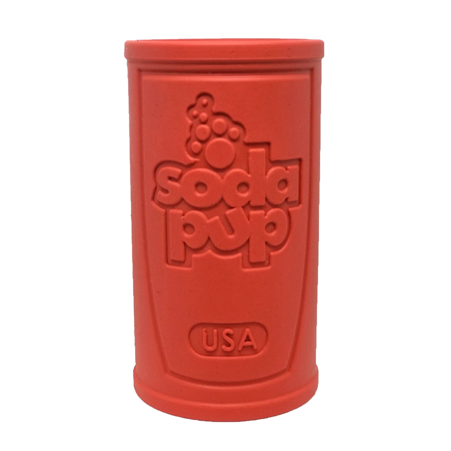 SP Retro Soda Can - Chew Dog Toy - Treat Dispenser - Red Lg