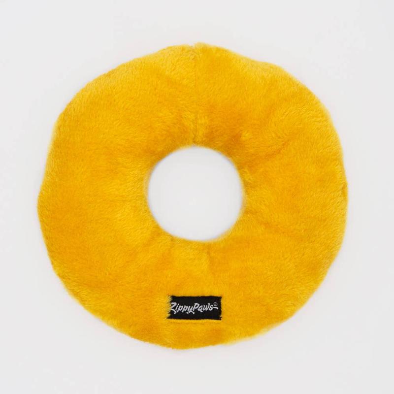 Hanukkah Jumbo Donutz Blue Squeaky Dog Toy