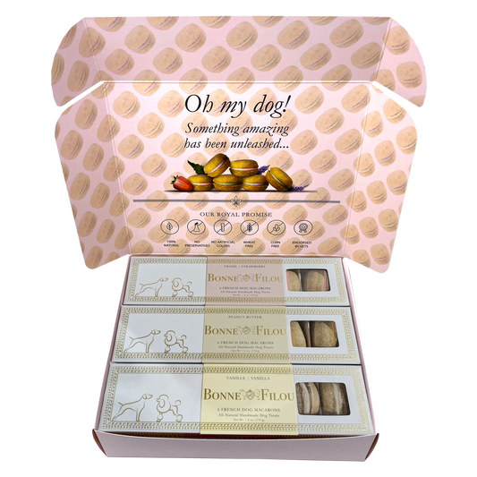 Dog Macaron Combo Gift Box (18 French Dog Macarons) | Purrfect