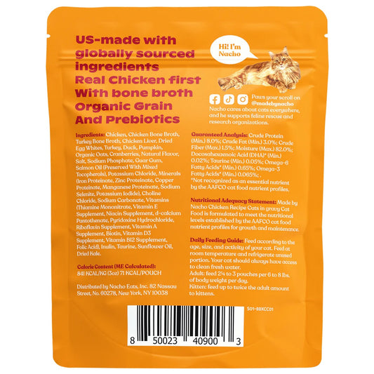 Made By Nacho Chicken In Gravy Cuts Cat Food (3oz)