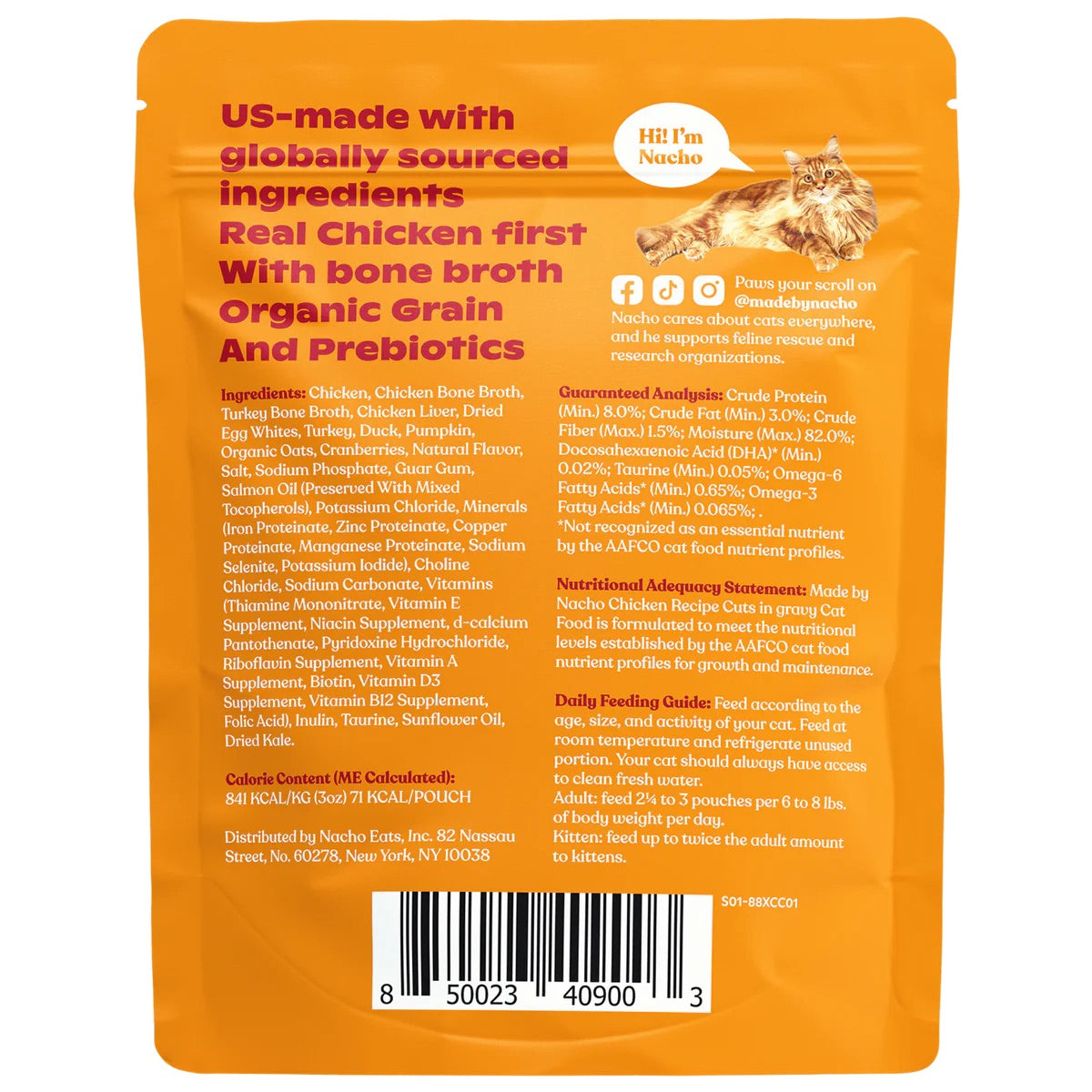 Made By Nacho Chicken In Gravy Cuts Cat Food (3oz)