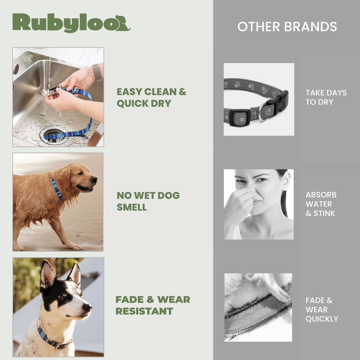 Waterproof Dog Collar Washable Stink-Proof ๐พ - Purrfect Pet Kingdom