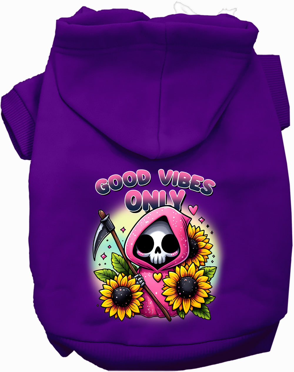 Dog Hoodie Sun Flowers and Scythes for Festive Flair Wear