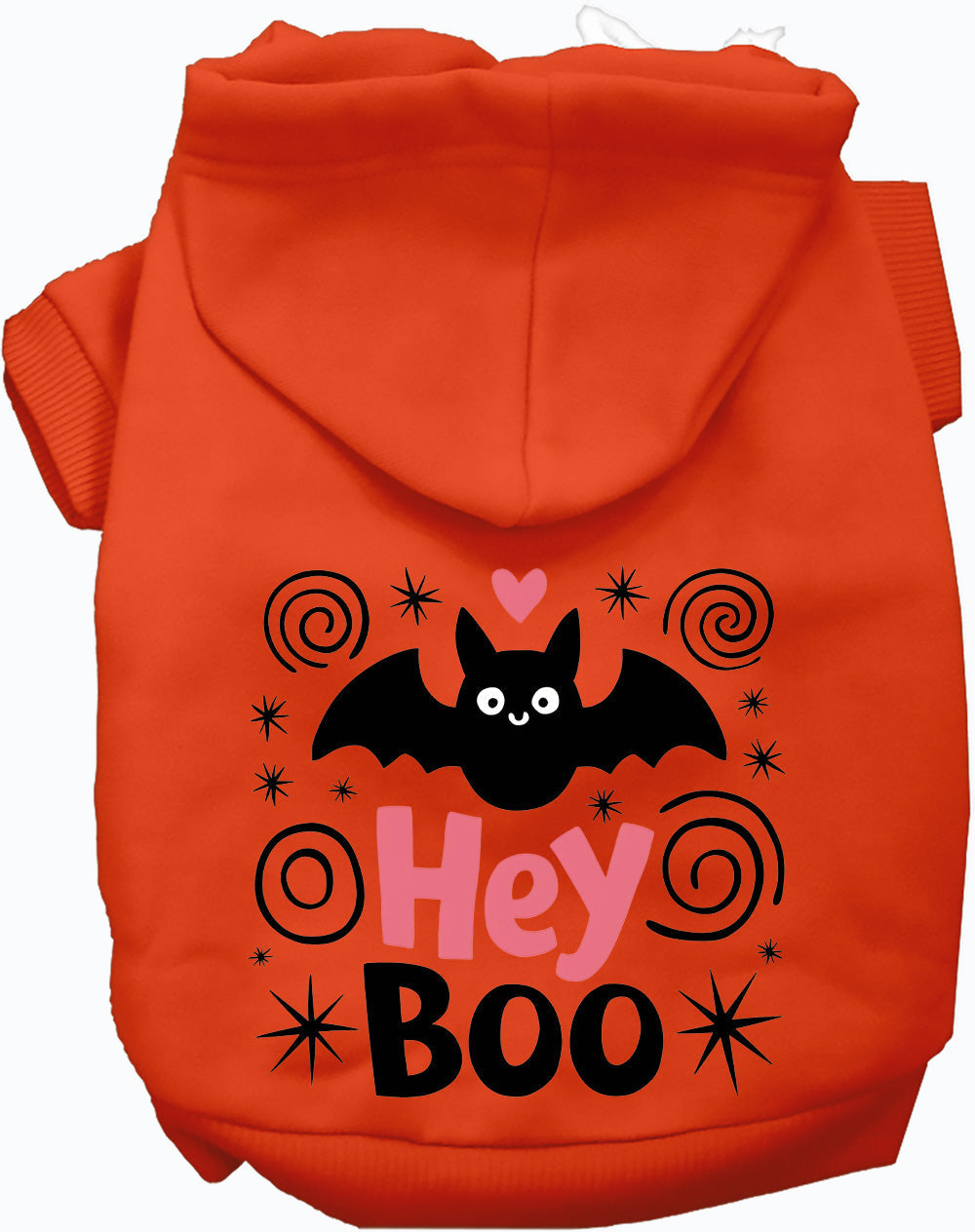 Dog Hoodie Hey Boo Halloween for Festive Pet Spirit Wear for