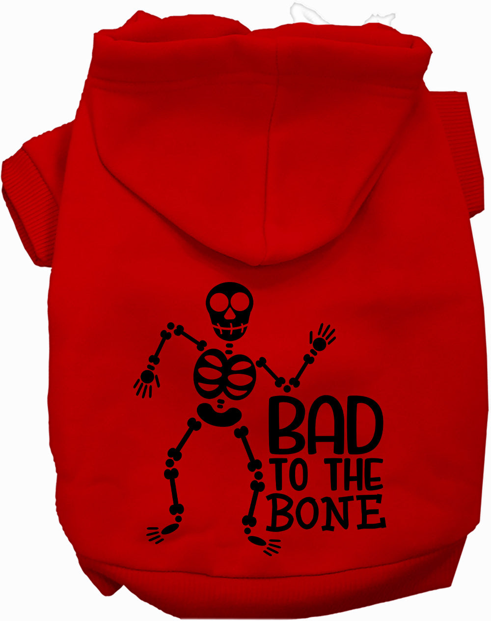 Dog Hoodie Bad to the Bone Halloween for Festive Style for