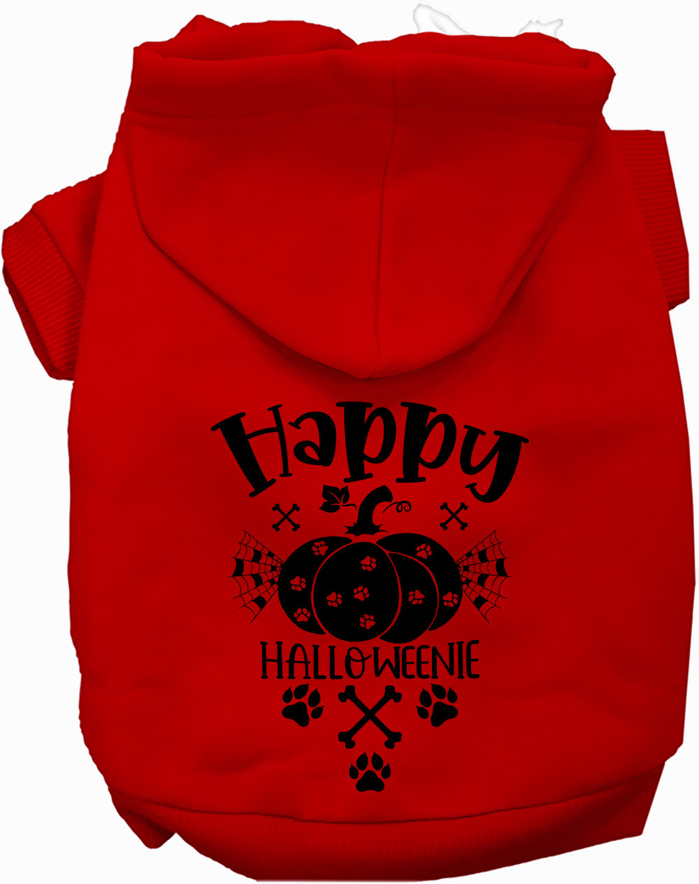 Dog Hoodie Happy Halloweenie for Festive Canine Charm Wear