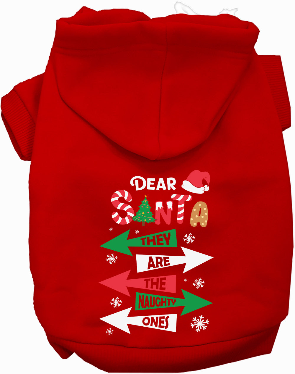 Dog Hoodie Theyre the Naughty Ones for Festive Holiday Pet