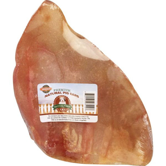 Lennox Pig Ears 1 Count - Lennox Dog Treats - The Family Pet