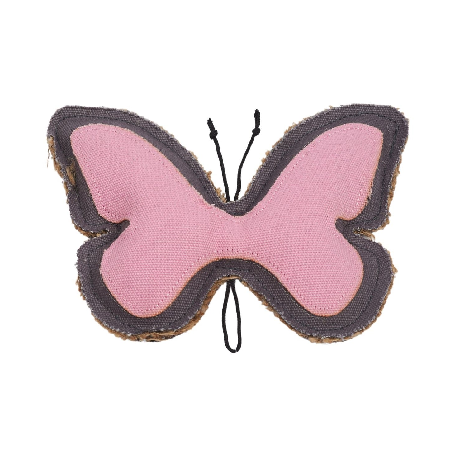 Butterfly Dog Chew Toy Canvas Jute Durable Safe 🦋