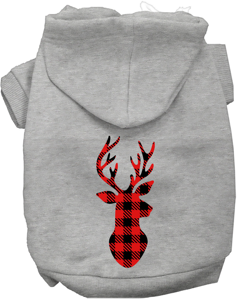Dog Hoodie Buffalo Check Deer for Everyday Pet Style and