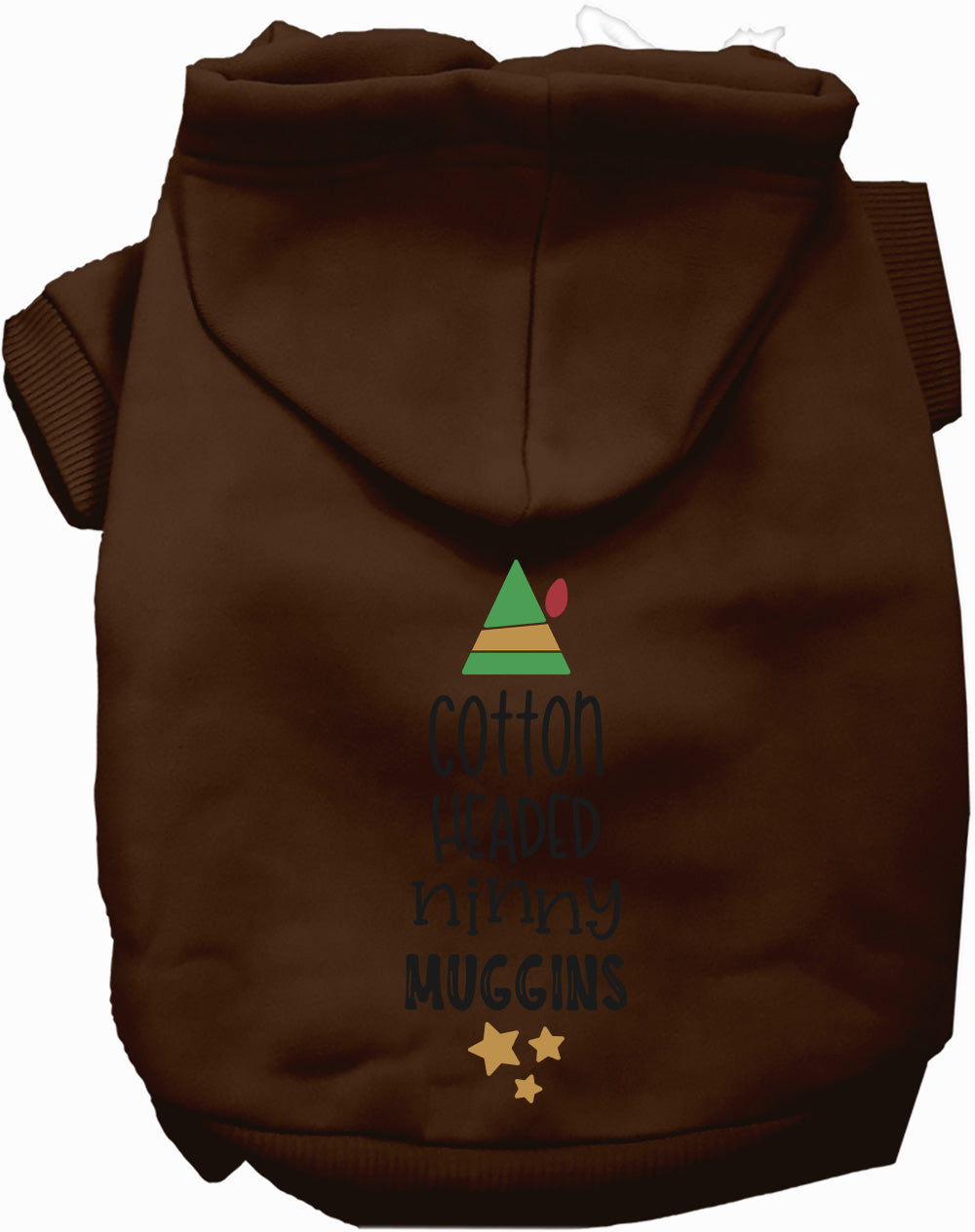 Dog Hoodie Cotton Headed Ninny Muggins for Festive Holiday