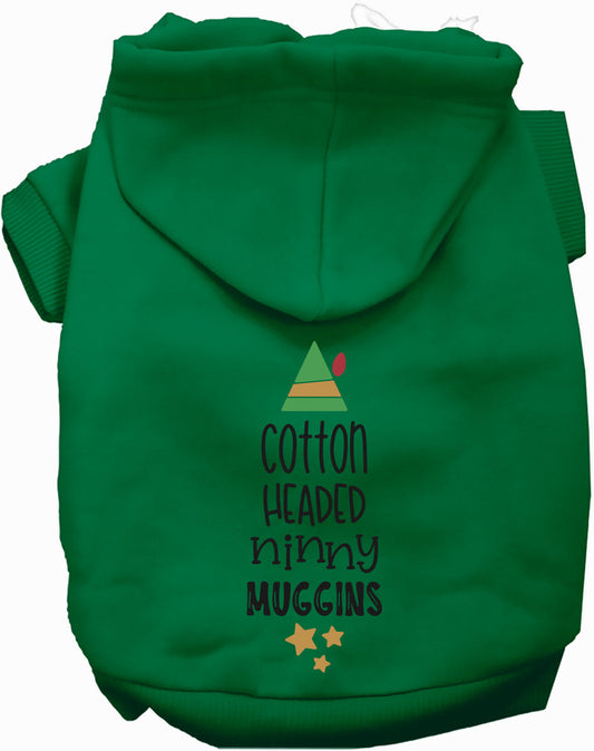 Dog Hoodie Cotton Headed Ninny Muggins for Festive Holiday