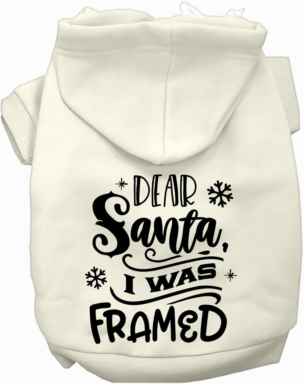 Dog Hoodie was Framed for Festive Holiday Pet Comfort