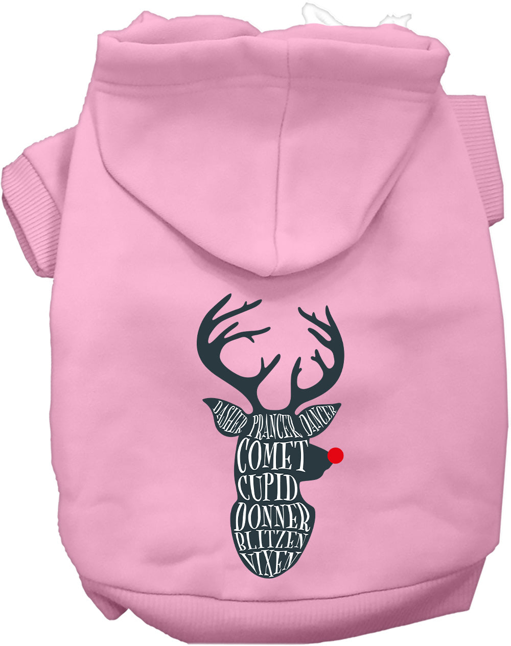 Dog Hoodie All Santas Deer for Festive Holiday Pet Comfort