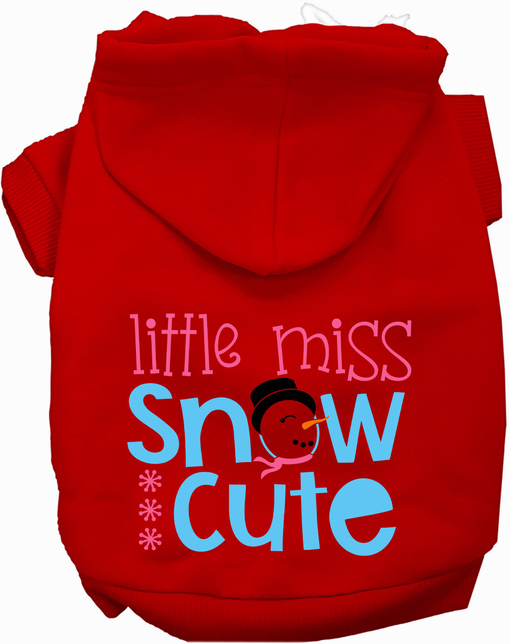 Dog Hoodie Little Miss Snow Cute for Everyday Pet Style and