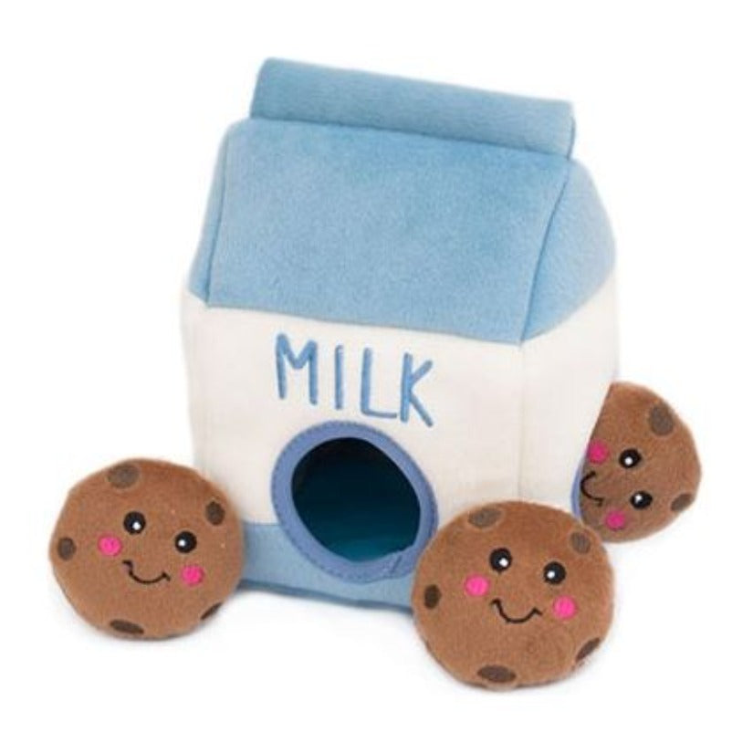Milk & Cookies Plush Interactive Dog Toy
