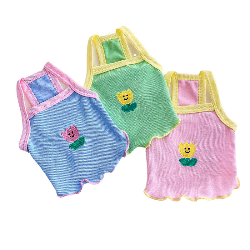 Mile Pet Dog Slim Summer Sheer Schnauzer Pome Teddy Small Dog Bears Cat Clothes