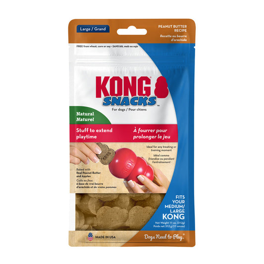 Kong Snacks Peanut Butter Large (11oz) - Dog Treats - The Family Pet